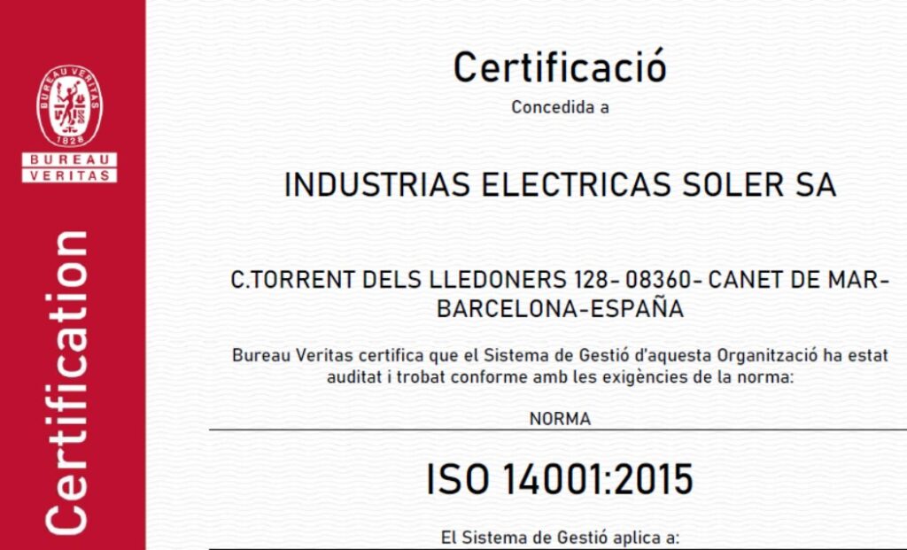 Renewed ISO Certification